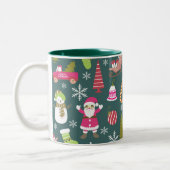 ジョイクリスマスグリーン ツートーンマグカップ (左)