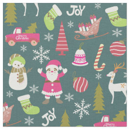 ジョイクリスマスグリーン ファブリック