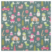 ジョイクリスマスグリーン ファブリック (見本)