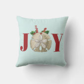 ジョイクリスマスサンドドルホリーベリー沿岸 クッション (裏面)