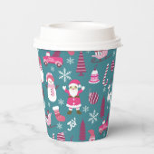 ジョイクリスマスターコイズ 紙コップ (裏面)