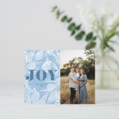 ジョイクリスマスデザインブルー シーズンポストカード (スタンド正面)