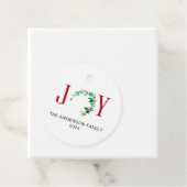 ジョイクリスマスハーフリースホリデーウォーターカラー フェイバータグ (インサイチュ)