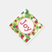 ジョイクリスマスパーティーホリデーナプキンス スタンダードカクテルナプキン (角)