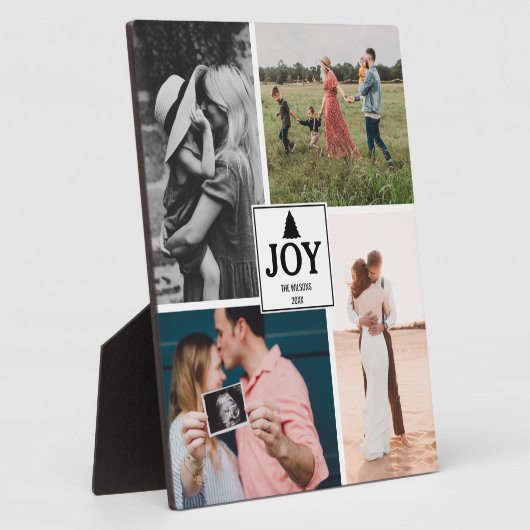 ジョイクリスマスファミリーフォトコラージュクリスマス  フォトプラーク (側面)