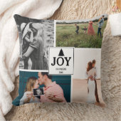 ジョイクリスマスファミリーフォトコラージュ クッション (ブランケット)