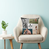 ジョイクリスマスファミリーフォトコラージュ クッション (椅子)