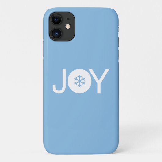 ジョイクリスマスブルーiPhone 11ケース Case-Mate iPhoneケース (裏面)