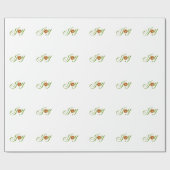 ジョイクリスマスベルズクリスマスホリデーデザイン ラッピングペーパー (フラット)