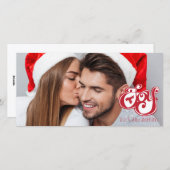 ジョイクリスマスホリデーフォトカード シーズンカード (正面/裏面)