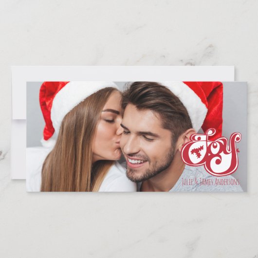 ジョイクリスマスホリデーフォトカード シーズンカード (正面)