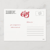 ジョイクリスマスホリデーフォトポストカード シーズンポストカード (裏面)