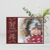 ジョイクリスマスホリデーフラットカードの大枝 招待状 (スタンド正面)