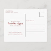 ジョイクリスマスホリデーポストカードのバンドル シーズンポストカード (裏面)