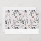 ジョイクリスマスボタニカルリースホリデーカード シーズンカード (裏面)