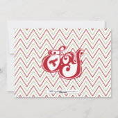 ジョイクリスマスモノグラムホリデーフォトカード シーズンカード (裏面)