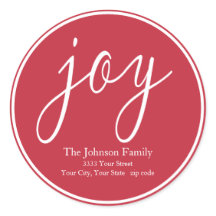 ジョイクリスマスラウンド差出人住所ラベル