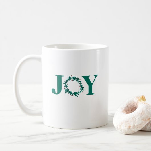ジョイクリスマスリースとベリー コーヒーマグカップ (ドーナツ)