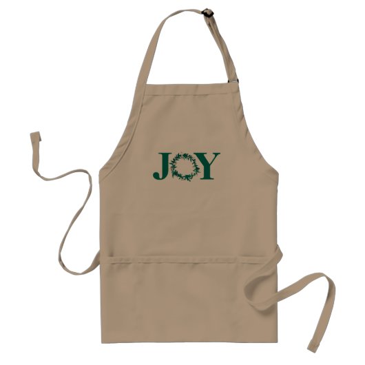 ジョイクリスマスリースとベリー スタンダードエプロン (正面)