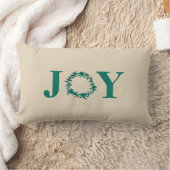 ジョイクリスマスリースとベリー ランバークッション (ブランケット)