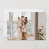 ジョイクリスマスリースハッピーホリデーズフォトカード サンキューカード (裏面)