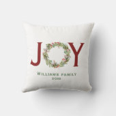 ジョイクリスマスリースファミリー名 クッション (裏面)