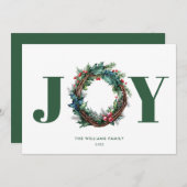 ジョイクリスマスリースフローラ シーズンカード (正面/裏面)