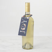 ジョイクリスマスリース&タイポグラフィ ボトルネックタグ (アングル)