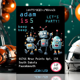 ジョイクールガールチームおもしろいロ熱狂するボ2nd誕生日 招待状