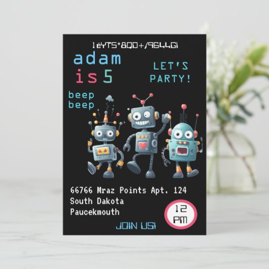 ジョイクールガールチームおもしろいロ熱狂するボ2nd誕生日 招待状 (スタンド正面)