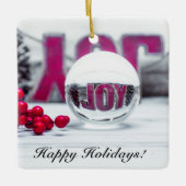 ジョイグラスボールホリデーコレクション セラミックオーナメント (正面)