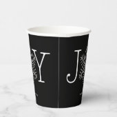 ジョイグリタリースノーフレークホリデーズファミリーギャザリング 紙コップ (右)