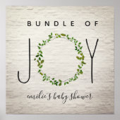 ジョイグリーンリースレンガ赤ちゃんシャワーのバンドル ポスター (正面)