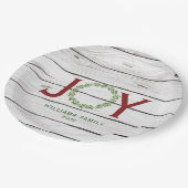 ジョイグリーンリーリースファミリークリスマス ペーパープレート (アングル)