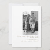 ジョイコラージュB/Wフォトフラットホリデーカード シーズンカード (裏面)