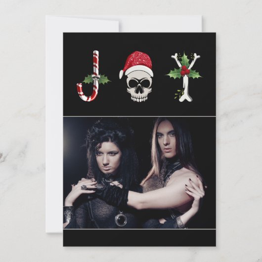 ジョイゴシックのクリスマスフォトホリデーカード シーズンカード (正面)