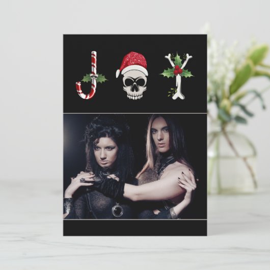 ジョイゴシックのクリスマスフォトホリデーカード シーズンカード (スタンド正面)