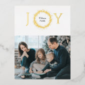 ジョイゴールデンリースクリスマス 箔シーズンポストカード (正面)