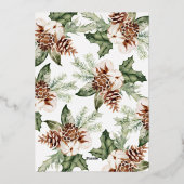 ジョイゴールドフォイルホリデーカード 箔シーズンカード (裏面)