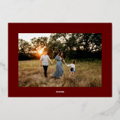 ジョイゴールドフォイル葉ベリーリース写真 箔シーズンカード (裏面)