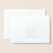 ジョイサンドドルビーチクリスマスホリデーグリーティング 箔カード (裏面封筒付き)