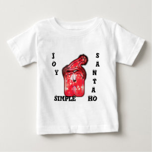 ジョイシンプルサンタホホホTシャツ ベビーTシャツ