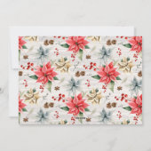 ジョイシンプルズファームハウスポインセチアリースと写真 シーズンカード (裏面)