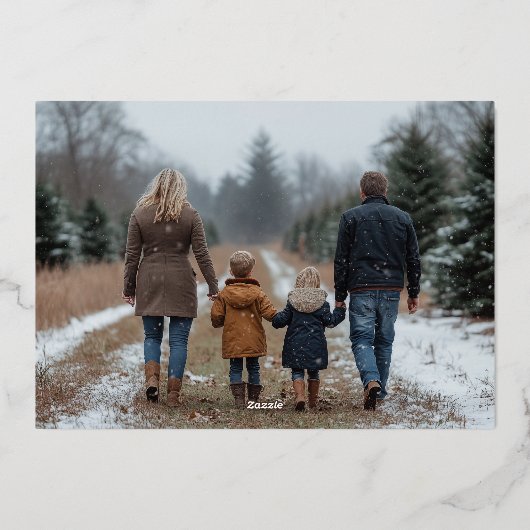 ジョイシンプルンボーレッド波状写真 箔シーズンカード (裏面)