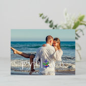 ジョイシーズビーチ航海のクリスマス 箔シーズンカード (立ち正面)