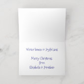 ジョイシーズビーチ航海のクリスマス 箔シーズンカード (内側レイダウン)