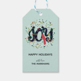 ジョイジョイクリスマスホリデーギフトラベル ギフトタグ