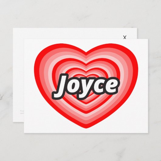 ジョイスが大好き ポストカード (正面/裏面)