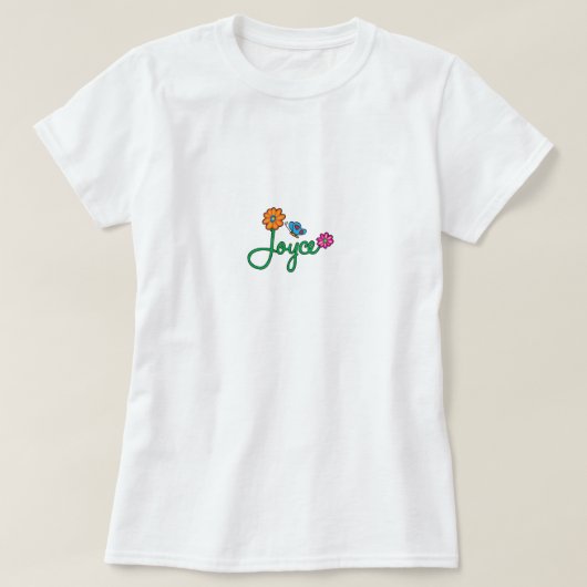 ジョイスの花 Tシャツ (デザイン正面)