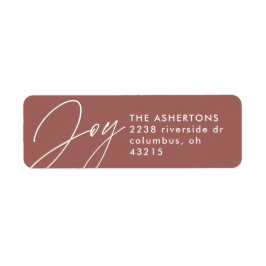 ジョイスクリプトバラクリスマスホリデー差出人住所 ラベル